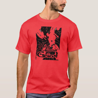 Camiseta logotipo do redemoinho da moagem de j2A Califórnia