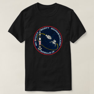 Camiseta Logotipo do remendo da missão da NASA de Apollo 9