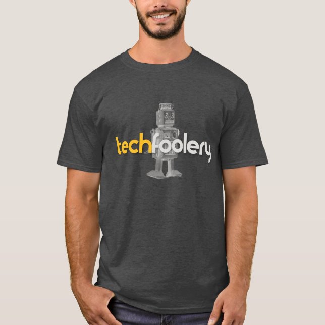 Camiseta Logotipo do robô de Techfoolery - homens (Frente)
