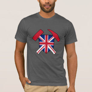 Camiseta Logotipo do Rock Hammer - versão do Union Jack