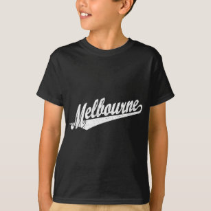 Camiseta Logotipo do roteiro de Melbourne no branco