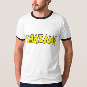 Camiseta Logotipo do Shazam Amarelo