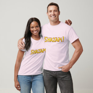Camiseta Logotipo do Shazam Amarelo/Vermelho