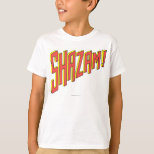 Camiseta Logotipo do Shazam Vermelho/Amarelo