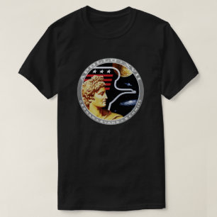 Camiseta Logotipo do Símbolo da Missão da NASA Apollo 17