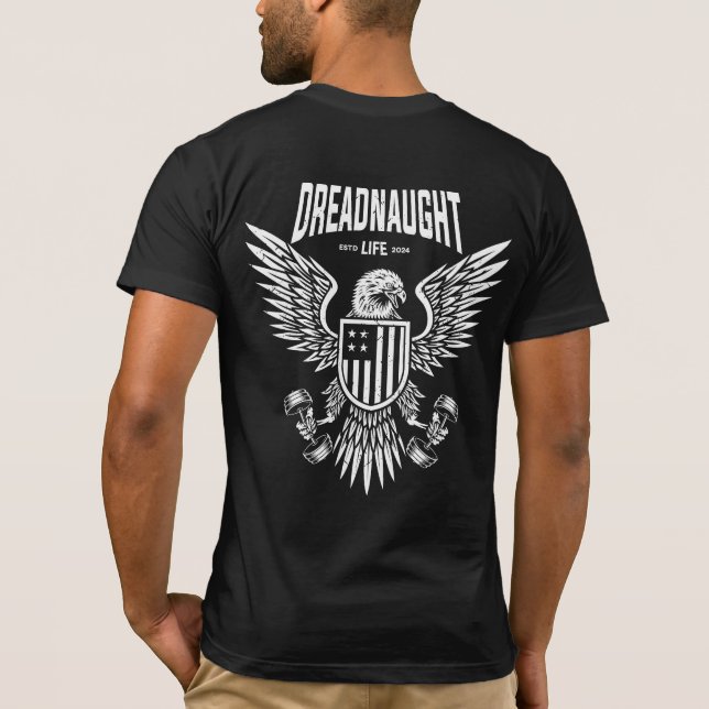 Camiseta Logotipo do Sinalizador da águia Dreadnaught (Verso)
