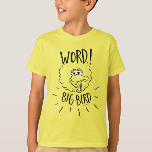 Camiseta Logotipo do Skate Big Bird - Palavra! Pássaro Gran