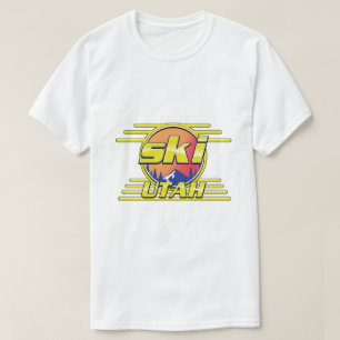 Camiseta logotipo do Ski Utah dos anos 80