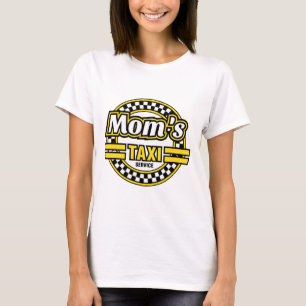 Camiseta Logotipo do táxi da mãe