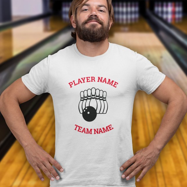 Camiseta Logotipo do Time de Boliche (Criador carregado)