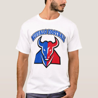 Camiseta Logotipo do Time de Futebol Americano de Buffalo e