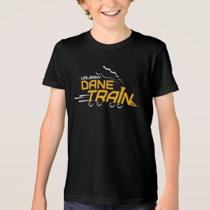 Camiseta Logotipo do trem com guincho de angina-sobe