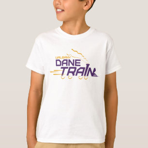 Camiseta Logotipo do trem com guincho de angina-sobe