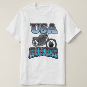 Camiseta Logotipo do USA Biker