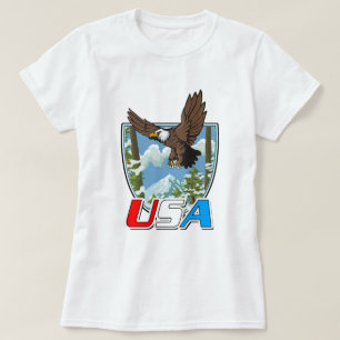 Camiseta logotipo do USA Patriot