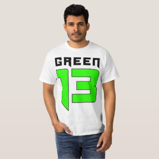 Camiseta Logotipo do verde 13 (branco)