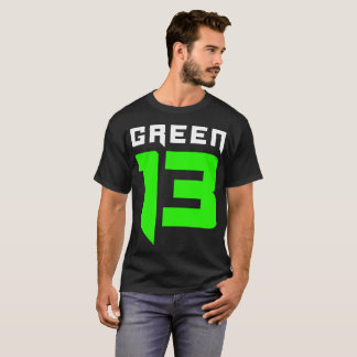 Camiseta Logotipo do verde 13 (preto)