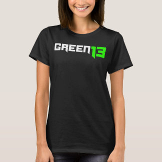 Camiseta Logotipo do verde 13 (preto)