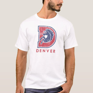 Camiseta Logotipo do vintage D Denver
