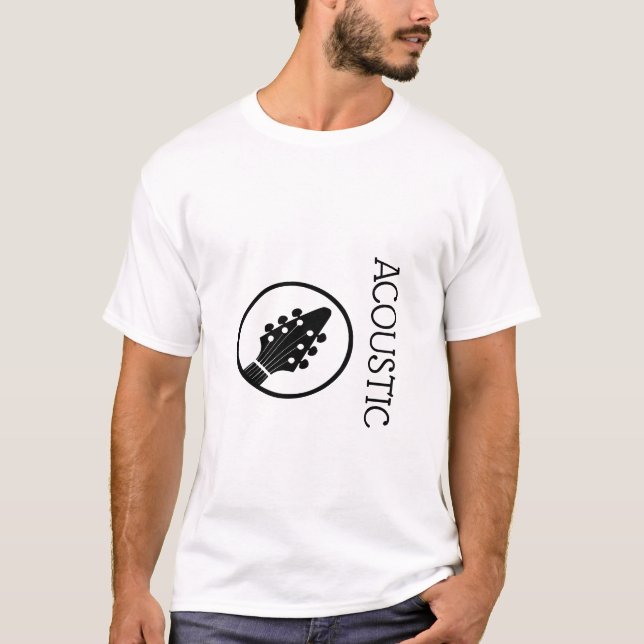 Camiseta Logotipo do violão acústico (Frente)