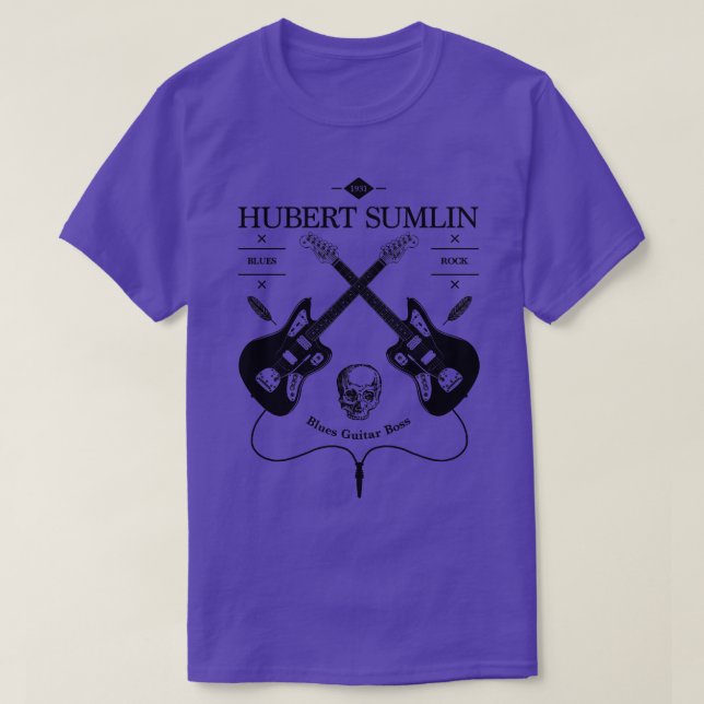 Camiseta Logotipo do violão Hubert Sumlin (Frente do Design)