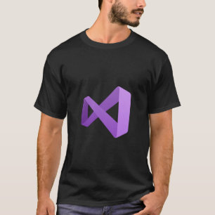Camiseta logotipo do Visual Studio