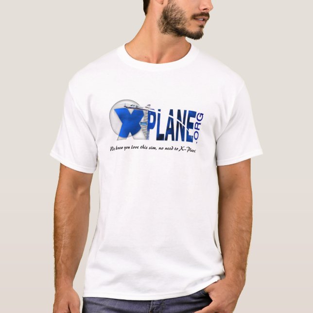 Camiseta Logotipo do Web site de X-Plane.Org (Frente)