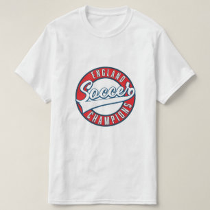 Camiseta logotipo dos Campeões de Futebol da Inglaterra