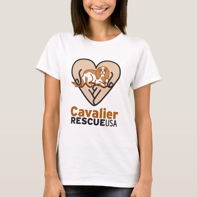 Camiseta Logotipo dos EUA do salvamento dos Cavalier (Frente)