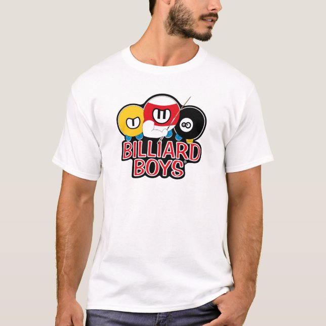 Camiseta Logotipo dos meninos do bilhar (Frente)