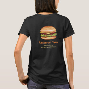 Camiseta Logotipo E Informações Do Diner Da Companhia De Co