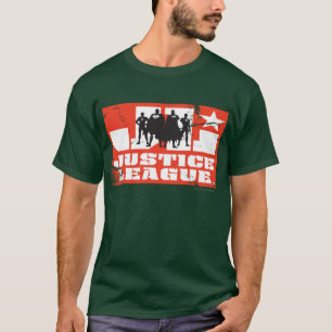 Camiseta Logotipo e personagem da Liga da Justiça