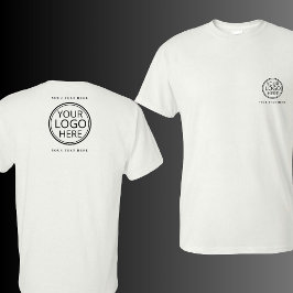 Camiseta Logotipo E Promocional Da Empresa De Texto