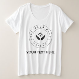 Camiseta Logotipo e Promocional de texto personalizados sim