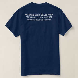 Camiseta Logotipo e slogan do OutWorld Fleet Radio