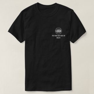 Camiseta Logotipo e slogan personalizados para negócios