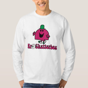 Camiseta Logotipo e telefone do Sr. Chatterbox