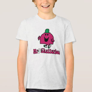 Camiseta Logotipo e telefone do Sr. Chatterbox