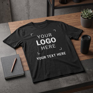 Camiseta Logotipo e Texto Personalizados da Empresa