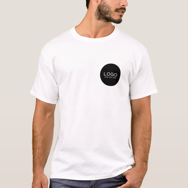 Camiseta Logotipo e Texto Simples Empresarial (Frente)