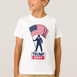Camiseta Logotipo Eleitoral 2024 Donald Trump Para O Presid