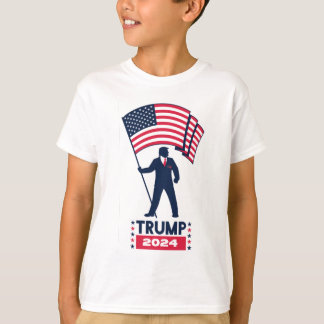 Camiseta Logotipo Eleitoral 2024 Donald Trump Para O Presid