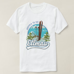 Camiseta logótipo Ellmau Austria para esquiar