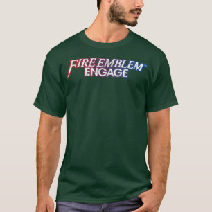 Camiseta Logotipo em destaque do mecanismo emblema de incên