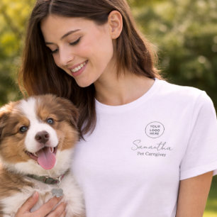 Camiseta Logotipo Empresarial Nome do Funcionário Eucalyptu