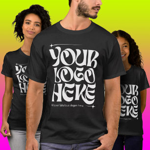 Camiseta Logotipo Empresarial Personalizado Groovy Simples