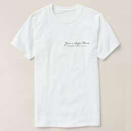 Camiseta Logotipo Empresarial Personalizado Minimalista