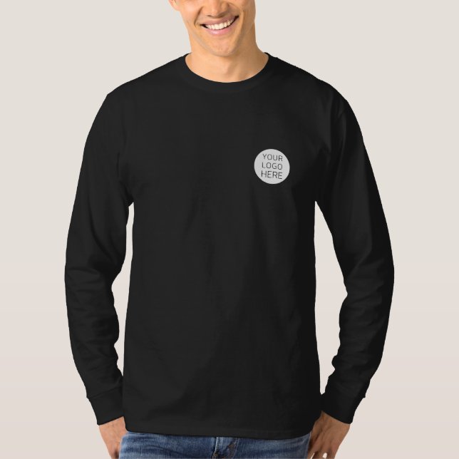 Camiseta Logotipo Empresarial Personalizado para Funcionári (Frente)