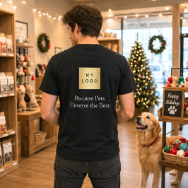 Camiseta Logotipo Empresarial Roupas de Trabalho para Cães