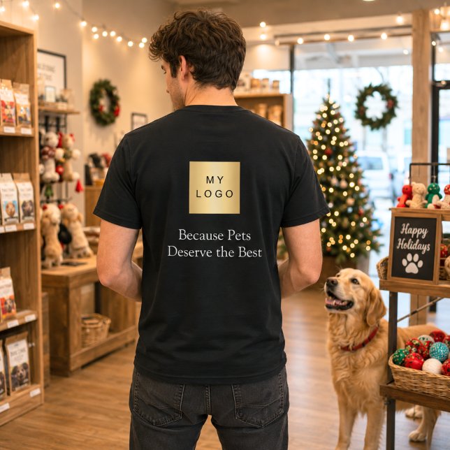 Camiseta Logotipo Empresarial Roupas de Trabalho para Cães  (Criador carregado)